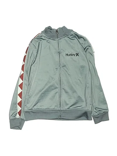Pre-owned Hurley Kids'  Track Jacket In Green