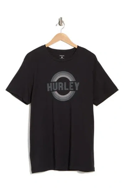 Hurley Trance Cotton Graphic T-shirt In Black