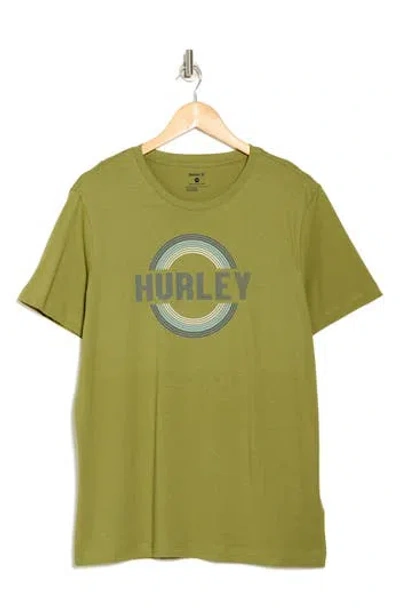 Hurley Trance Cotton Graphic T-shirt In Green