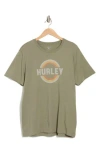 Hurley Trance Cotton Graphic T-shirt In Olive/khaki