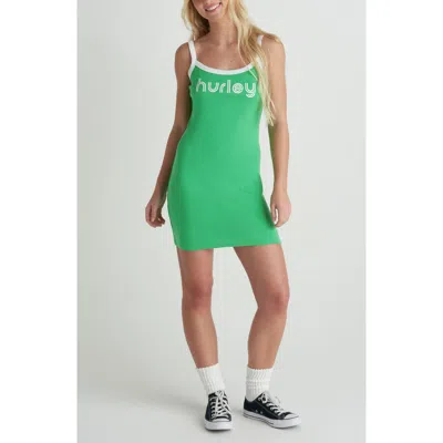 Hurley Troppo Logo Cotton Knit Minidress