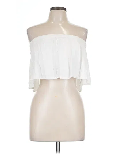 Pre-owned Hurley Tube Top White Strapless Neckline Tops