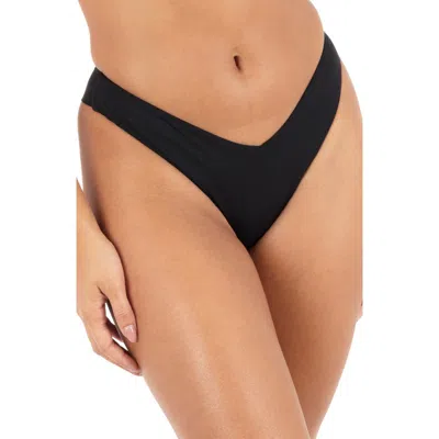 Hurley V-front Skimpy Bikini Bottoms In Black
