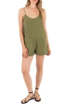 Hurley Wavy Days Romper In Green