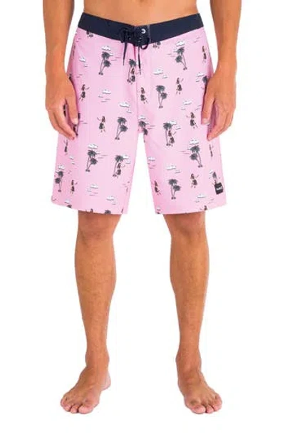 Hurley Weekend 20" Board Shorts In Pink