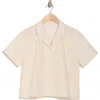 Hurley Wildest Dreams Short Sleeve Cotton Button-up Shirt In Neutral