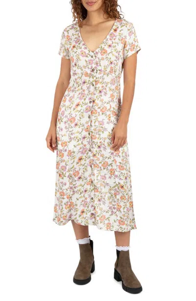 Hurley Wildflower Midi Dress In Neutral