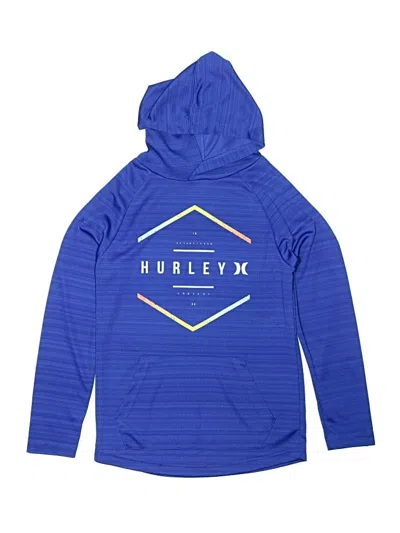 Pre-owned Hurley Kids'  Windbreaker Jacket In Blue