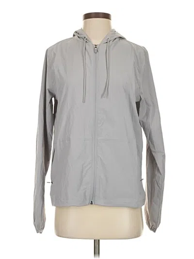 Pre-owned Hurley Windbreaker Jacket In Gray