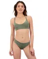 Hurley Women's Max Solid Pull-on Swim Top In Green
