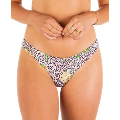 Hurley Womens Animal Lined Swim Bottom Separates In Multi