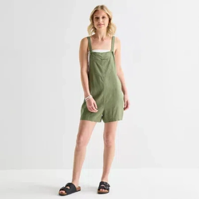 Hurley Womens Juniors Romper In Green