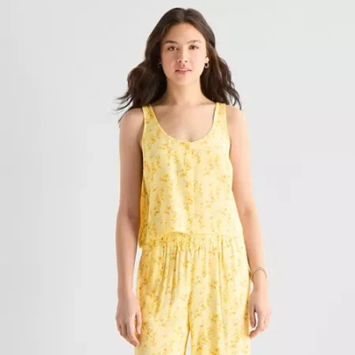 Hurley Womens Juniors Scoop Neck Sleeveless Tank Top In Multi