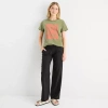 Hurley Womens Juniors Straight Low Rise Pull-on Pant In Black