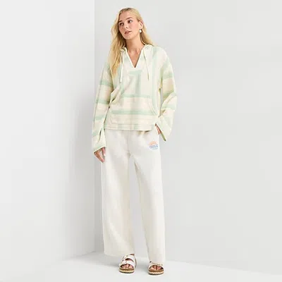 Hurley Womens Juniors Wide Leg Fleece Sweatpant In Sand