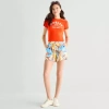 Hurley Womens Mid Rise Juniors Pull-on Short In Multi