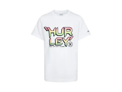 Hurley Y2k Stack Graphic T-shirt (little Kid) Boy's T Shirt White : 4 Little Kid, Cotton/polyester