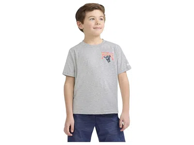 Hurley You Pelican Short Sleeve T-shirt (little Kid) Boy's T Shirt Grey Heather : 5 Little Kid, Cotton/poly In Gray
