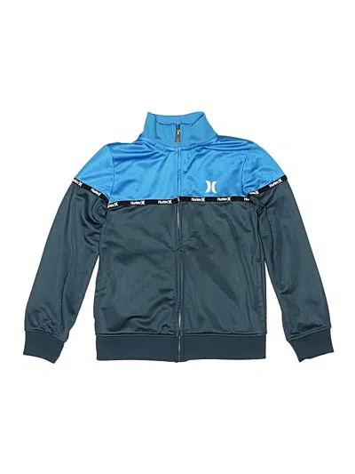 Pre-owned Hurley Kids'  Zip Up Hoodie In Blue