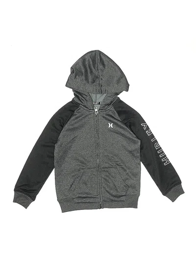 Pre-owned Hurley Kids'  Zip Up Hoodie In Gray