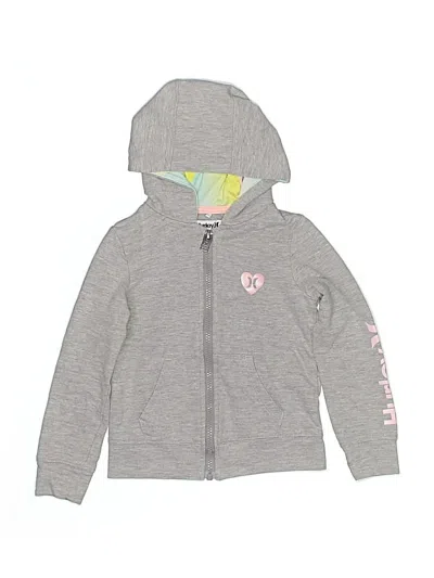 Pre-owned Hurley Kids'  Zip Up Hoodie In Gray