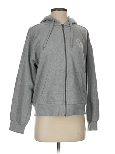 Pre-owned Hurley Zip Up Hoodie In Gray