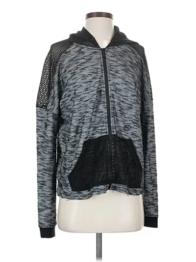 Pre-owned Hurley Zip Up Hoodie In Gray