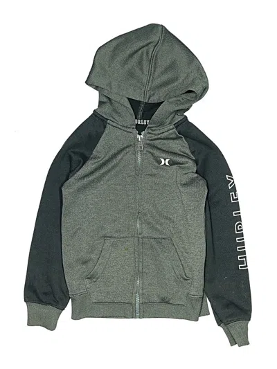 Pre-owned Hurley Kids'  Zip Up Hoodie In Gray