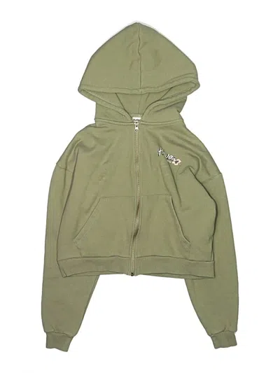 Pre-owned Hurley Kids'  Zip Up Hoodie In Green