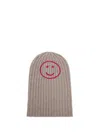 Hurray Ribbed Knit Cashmere Beanie In Brown