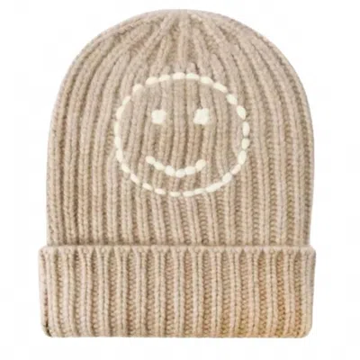 Hurray Sailor Happy Face Beanie In Eco Gravel In Beige