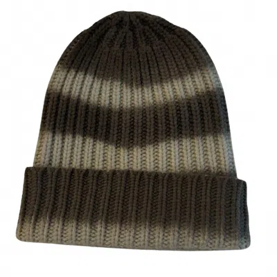 Hurray Sailor Shaded Stripe Beanie In Gravel/buffalo In Multi