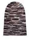 Hurray Wavy Striped Cashmere Beanie In Multi