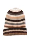 Hurray Striped Cashmere Beanie