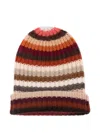 Hurray Striped Cashmere Beanie Hat In Multi