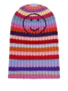 Hurray Colorful Cashmere Knitted Beanie In Multi