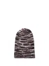 Hurray Wavy Striped Cashmere Beanie In Multi