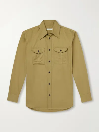 Husbands Boy Scout Cotton-twill Shirt In Green