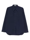 Husbands Chest-pocket Button-up Shirt In Blue