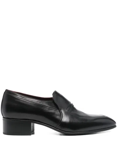 Husbands Leather Loafers In Black