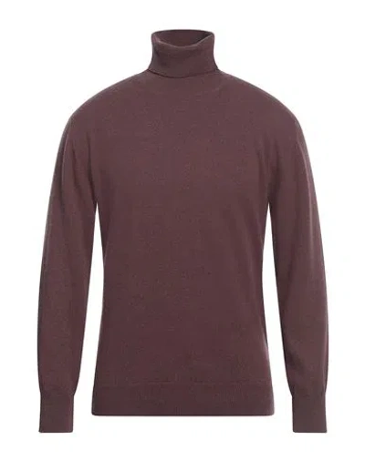 Husbands Man Turtleneck Mauve Size Xl Cashmere