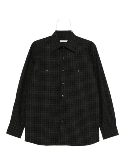 Husbands Plaid Patch-pocket Shirt In Black