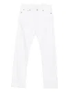 Husbands Rivet-detail Jeans In White