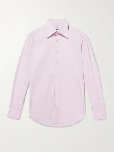Husbands Supima Cotton-poplin Shirt In Pink