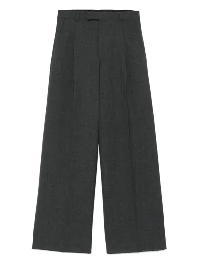 Husbands Wool Wide-leg Trousers