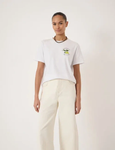 Hush 100% Cotton Short Sleeve T-shirt In White