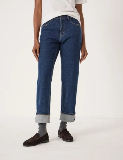 Hush Agnes 2.0 Turn Up Jeans In Blue