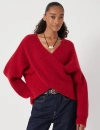 Hush Betty Wool Blend Sweater In Red