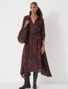 Hush Chiffon Hanky Hem Maxi Dress In Brown