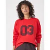 Hush Collegiate 03 Graphic Sweatshirt In Red